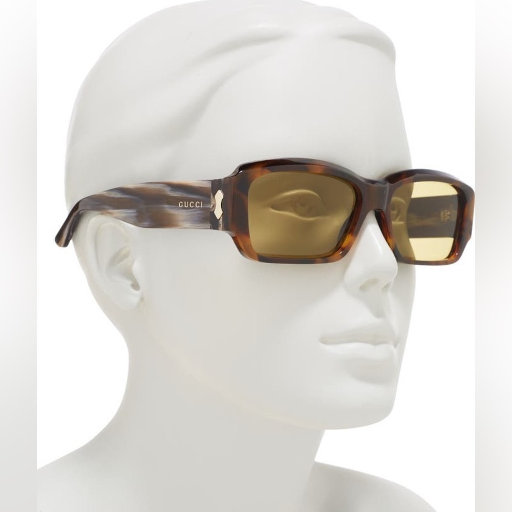 GUCCI GG0669S/004 Sunglasses Brown - Picture 4 of 5